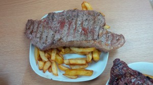 Steak & chips lunch